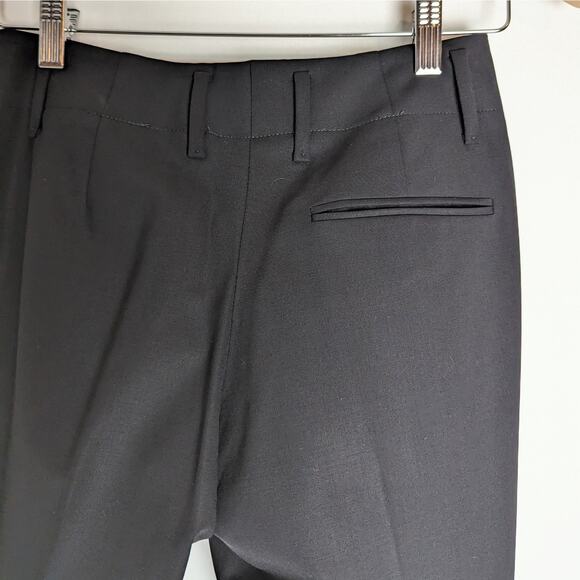 Hugo Boss Black Teresa Virgin Wool Blend Mid Rise Trousers Size Women's 2 - Picture 7 of 9